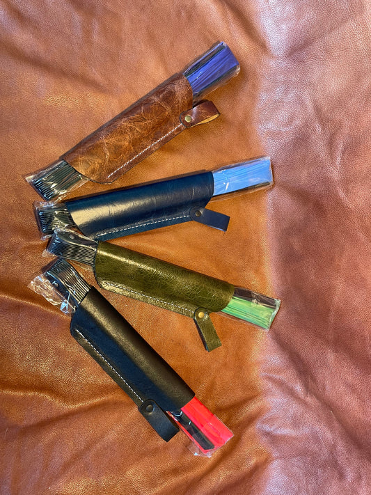 Large fan with Leather Holster